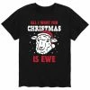 Licensed Character Men's Want For Christmas Is Ewe Tee Black 1 Licensed Character Men's Want For Christmas Is Ewe Tee Black -Licensed Character Shop unnamed file 15960