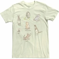Licensed Character Men's Disney Winnie The Pooh Classic Group Shot Tee Natural -Licensed Character Shop unnamed file 15971