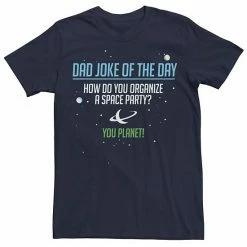 Licensed Character Men's "Dad's Joke Of The Day" Tee Navy -Licensed Character Shop unnamed file 15980