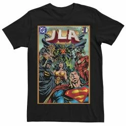 Licensed Character Men's DC Comics Justice League Group Shot Comic Cover Tee Black -Licensed Character Shop unnamed file 15994