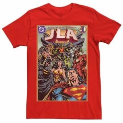 Licensed Character Men's DC Comics Justice League Group Shot Comic Cover Tee Black -Licensed Character Shop unnamed file 15995