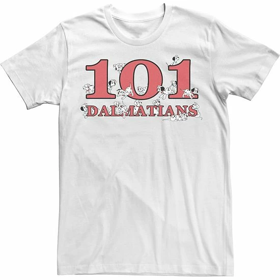 Licensed Character Men's Disney 101 Dalmatians Puppy Logo Tee White 5 Licensed Character Men's Disney 101 Dalmatians Puppy Logo Tee White - Image 3