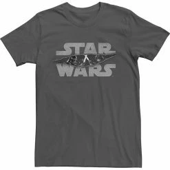 Licensed Character Men's Star Wars Battle Tear Logo Tee Black -Licensed Character Shop unnamed file 16019