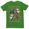 Licensed Character Men's Star Wars Bad Guy Helmets Ugly Christmas Tee Black -Licensed Character Shop unnamed file 16025