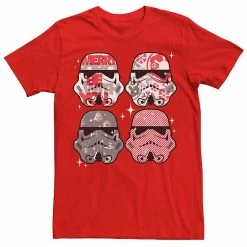 Licensed Character Men's Star Wars Troopers Christmas Candy Storm Tee Red -Licensed Character Shop unnamed file 16031