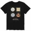 Licensed Character Men's Avatar Nations Symbols Tee Black -Licensed Character Shop unnamed file 16041