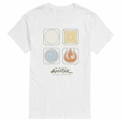 Licensed Character Men's Avatar Nations Symbols Tee Black -Licensed Character Shop unnamed file 16045