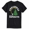 Licensed Character Men's Peanuts Christmas Is My Favorite Tee Heather Blue -Licensed Character Shop unnamed file 16046