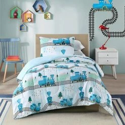 Licensed Character The Little Engine That Could Right On Track Comforter Set With Shams