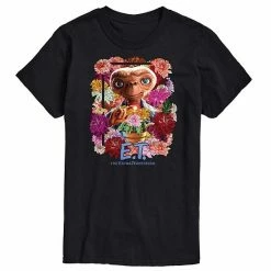 Licensed Character Men's ET Flowers Tee Charcoal