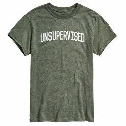 Licensed Character Men's Unsupervised Tee Grey -Licensed Character Shop unnamed file 16079