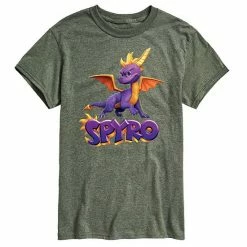 Licensed Character Men's Spyro Pose And Logo Tee Dark Brown -Licensed Character Shop unnamed file 16083