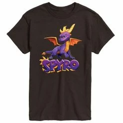 Licensed Character Men's Spyro Pose And Logo Tee Dark Brown -Licensed Character Shop unnamed file 16084