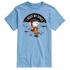 Licensed Character Men's Peanuts I Need Space Tee Blue -Licensed Character Shop unnamed file 16092