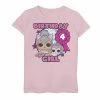 Licensed Character Girls 7-16 L.O.L. Surprise! 4th Birthday Girl Graphic Tee Pink -Licensed Character Shop unnamed file 16097