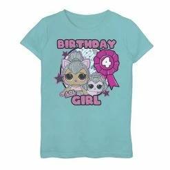 Licensed Character Girls 7-16 L.O.L. Surprise! 4th Birthday Girl Graphic Tee Pink -Licensed Character Shop unnamed file 16101
