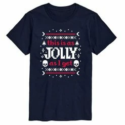 Licensed Character Men's As Jolly As I Get Tee Black -Licensed Character Shop unnamed file 16117