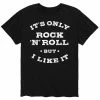 Licensed Character Men's Its Only Rock N Roll Tee Black -Licensed Character Shop unnamed file 16121