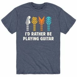 Licensed Character Men's Id Rather Be Playing Guitar Tee Blue 6 Licensed Character Men's Id Rather Be Playing Guitar Tee Blue -Licensed Character Shop unnamed file 16134