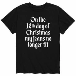 Licensed Character Men's On 12th Day Of Christmas Tee Black -Licensed Character Shop unnamed file 16144