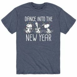 Licensed Character Men's Peanuts Dance In New Year Tee Black -Licensed Character Shop unnamed file 16146
