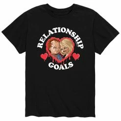 Licensed Character Men's Chucky Relationship Goals Tee Blue -Licensed Character Shop unnamed file 16153