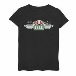 Licensed Character Girls 7-16 Friends Central Perk Logo Graphic Tee Black -Licensed Character Shop unnamed file 16181
