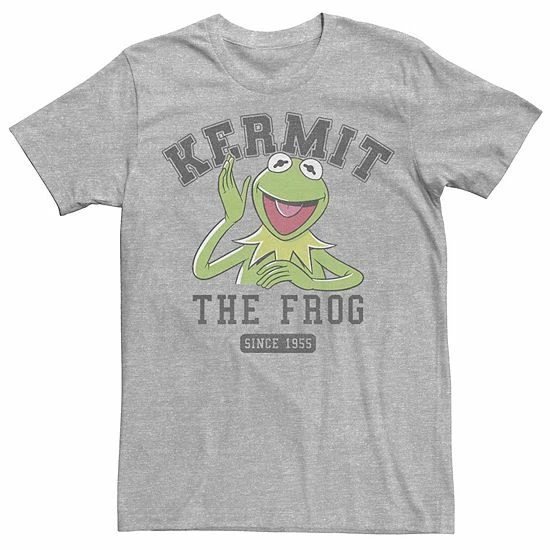 Licensed Character Men's Muppet Collegiate Kermie Tee 3 Licensed Character Men's Muppet Collegiate Kermie Tee