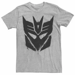 Licensed Character Men's Transformers Decepticon Spray Paint Stencil Logo Tee