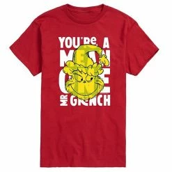 Licensed Character Men's Dr. Seuss Grinch You're A Mean One Tee Red -Licensed Character Shop unnamed file 16188