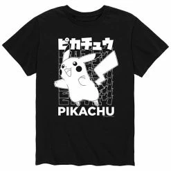 Licensed Character Men's Pokemon Pikachu Kanji Tee Blue -Licensed Character Shop unnamed file 16212