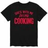 Licensed Character Men's Shes With Me For Cooking Tee Blue -Licensed Character Shop unnamed file 16226