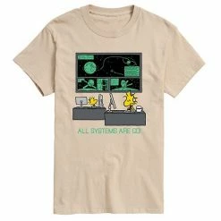 Licensed Character Men's Peanuts All Systems Are Go Tee Beige Khaki -Licensed Character Shop unnamed file 16232