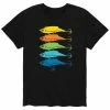 Licensed Character Men's Rainbow Fishing Lures Tee Black -Licensed Character Shop unnamed file 16242