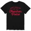 Licensed Character Men's Teacher Voice Tee Black -Licensed Character Shop unnamed file 16245