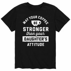 Licensed Character Men's Coffee Stronger Than Attitude Tee Black -Licensed Character Shop unnamed file 16255