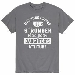 Licensed Character Men's Coffee Stronger Than Attitude Tee Black -Licensed Character Shop unnamed file 16256