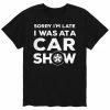 Licensed Character Men's Sorry I'm Late Car Show Tee Black -Licensed Character Shop unnamed file 16263