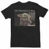Licensed Character Men's Star Wars Baby Yoda Meme Tee -Licensed Character Shop unnamed file 16307