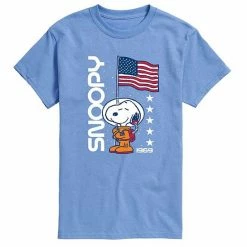 Licensed Character Men's Peanuts Snoopy Flag 1969 Tee Blue -Licensed Character Shop unnamed file 16328