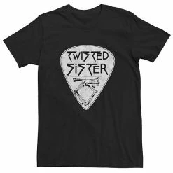 Licensed Character Men's Twisted Sister Guitar Pick Logo Tee