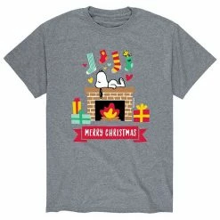 Licensed Character Men's Peanuts Merry Christmas Tee Navy