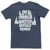 Licensed Character Men's The Flintstones Loyal Order Water Buffalo Member Logo Tee -Licensed Character Shop unnamed file 16405