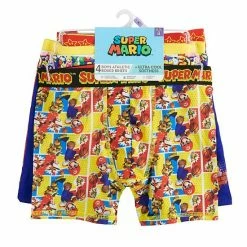 Licensed Character Boys 8-10 Super Mario Bros. 4-Pack Cool Yarn Boxer Briefs -Licensed Character Shop unnamed file 1644
