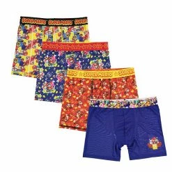 Licensed Character Boys 8-10 Super Mario Bros. 4-Pack Cool Yarn Boxer Briefs -Licensed Character Shop unnamed file 1646