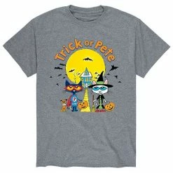 Licensed Character Men's Pete The Cat Trick Or Pete Tee White