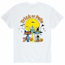 Licensed Character Men's Pete The Cat Trick Or Pete Tee White -Licensed Character Shop unnamed file 16487
