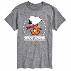 Licensed Character Men's Peanuts Space Legend Tee Grey -Licensed Character Shop unnamed file 16496