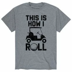 Licensed Character Men's How I Roll Golf Tee Grey -Licensed Character Shop unnamed file 16512