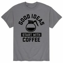 Licensed Character Men's Good Ideas Coffee Tee Grey 2